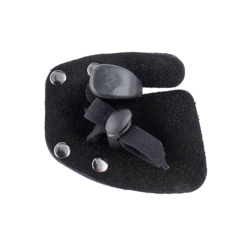 HME Archery Bow Hunting 1/8" Leather Finger Protector Finger Tab for Recurve Bows, Right Hand Only - Image 3